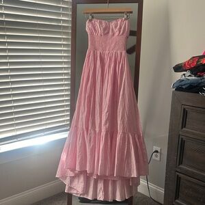 Altar'd State Pink Strapless Dress